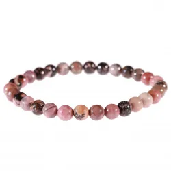 Bracelet en Rhodonite 6mm