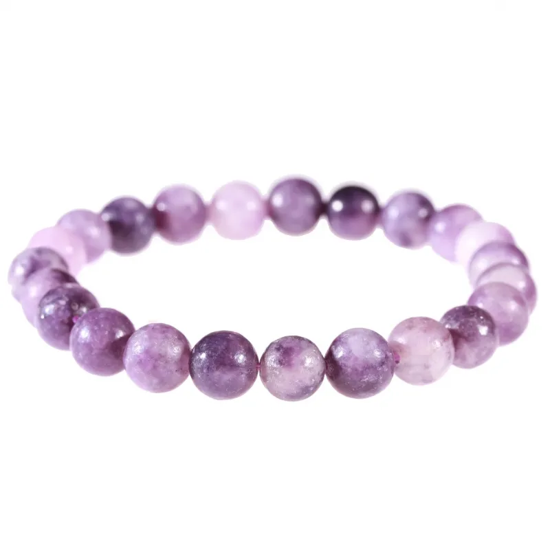 Bracelet en Lépidolite 8mm