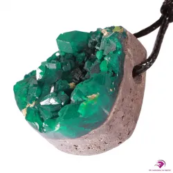 Dioptase percée du Congo