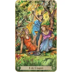 Le tarot Arthurien, 3 de coupes