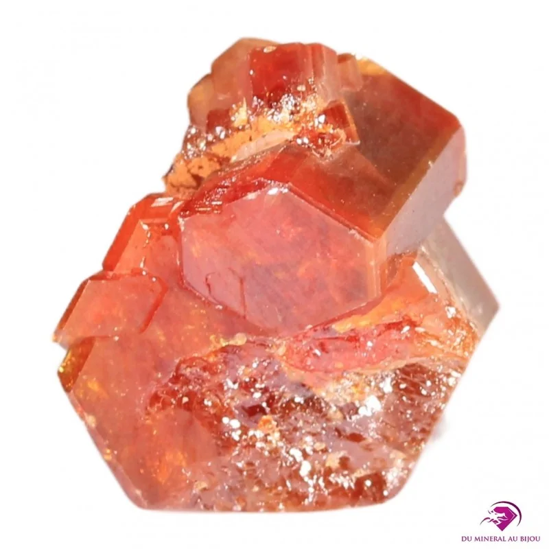 Cristal de Vanadinite. Provenance : Mibladen, Midelt, Maroc