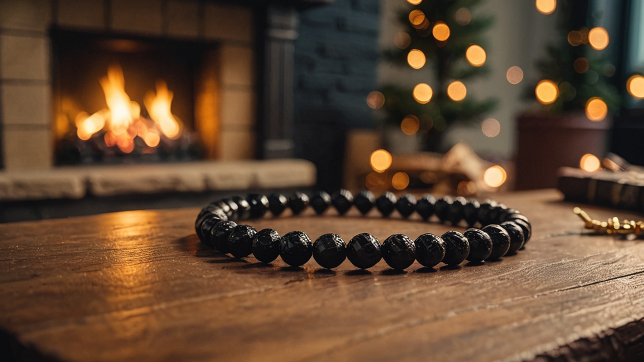 bracelet de tourmaline noire