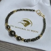 Bracelet en Pyrite