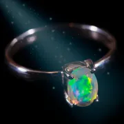 Bague opale